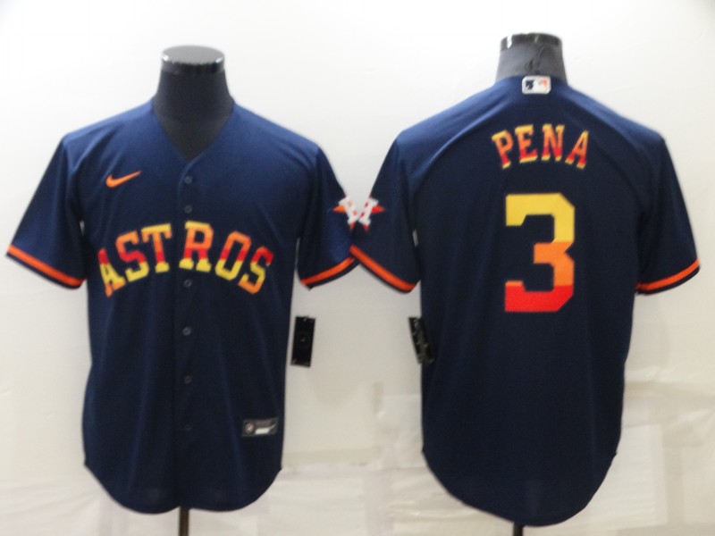 Men's Houston Astros Jeremy Pena #3 Navy Jersey